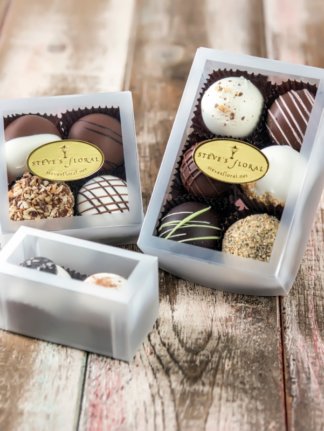 Two, four, or six packs of locally crafted, artisan chocolate from Granada Sweets in Emporia, Kansas available from Steve's Floral in Manhattan, KS.